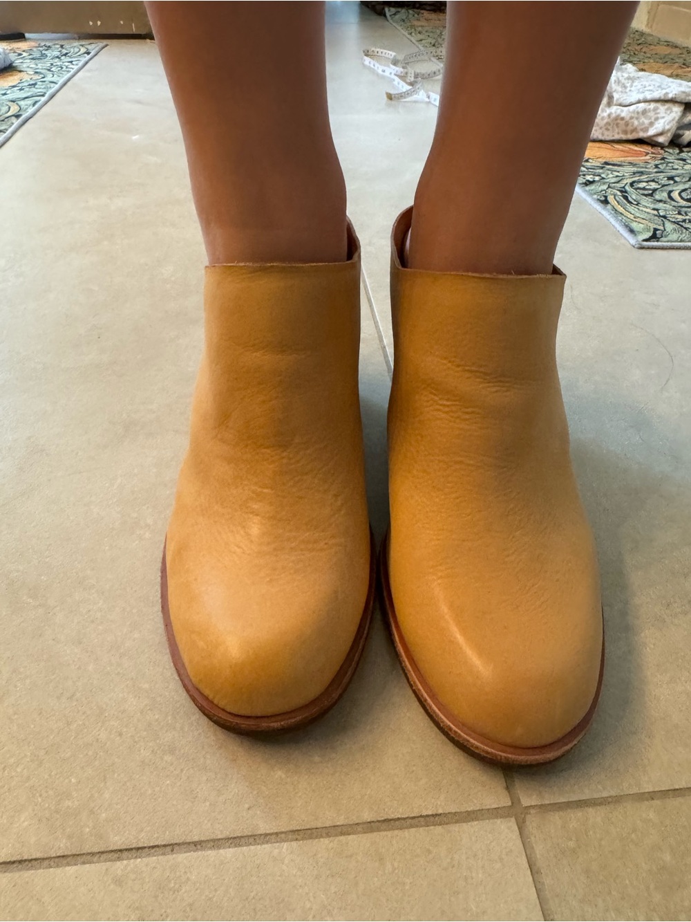 Kork-Ease Women's Ankle Booties in Tan Leather